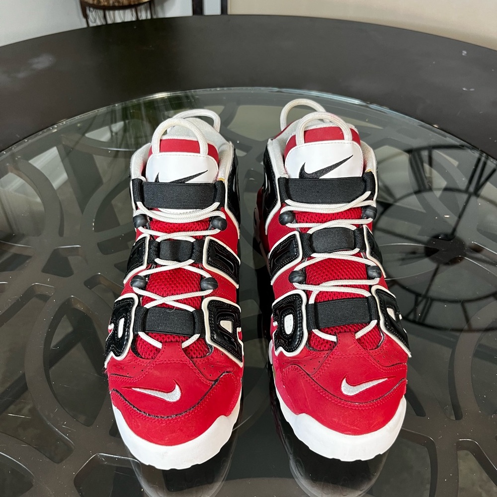Nike Air More Uptempo Chicago Bulls Sneakers Sz 11.5 - Picture 3 of 5